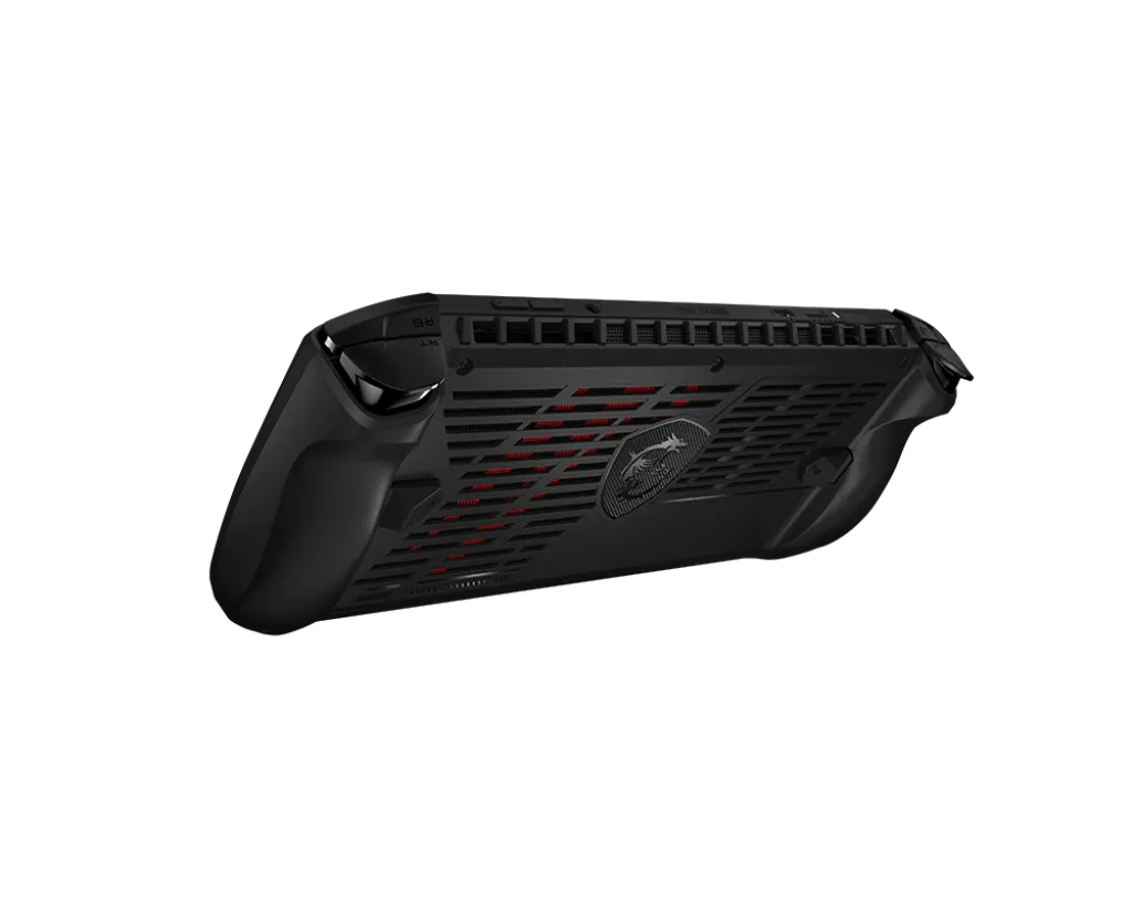 MSI Claw A1M Cooler Boost HyperFlow dual-fan rear exhaust vents