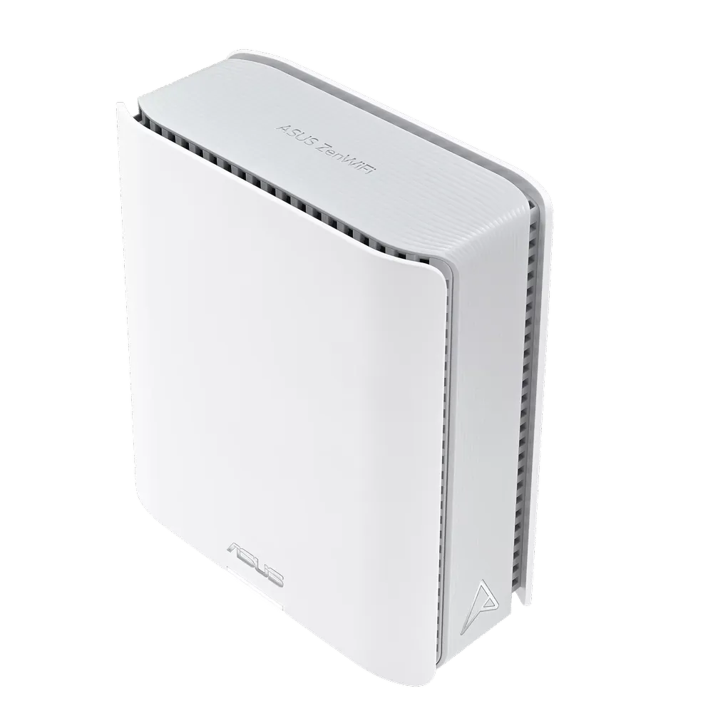 ASUS ZenWiFi BT10 BE18000 Wi-Fi 7 mesh router angled profile