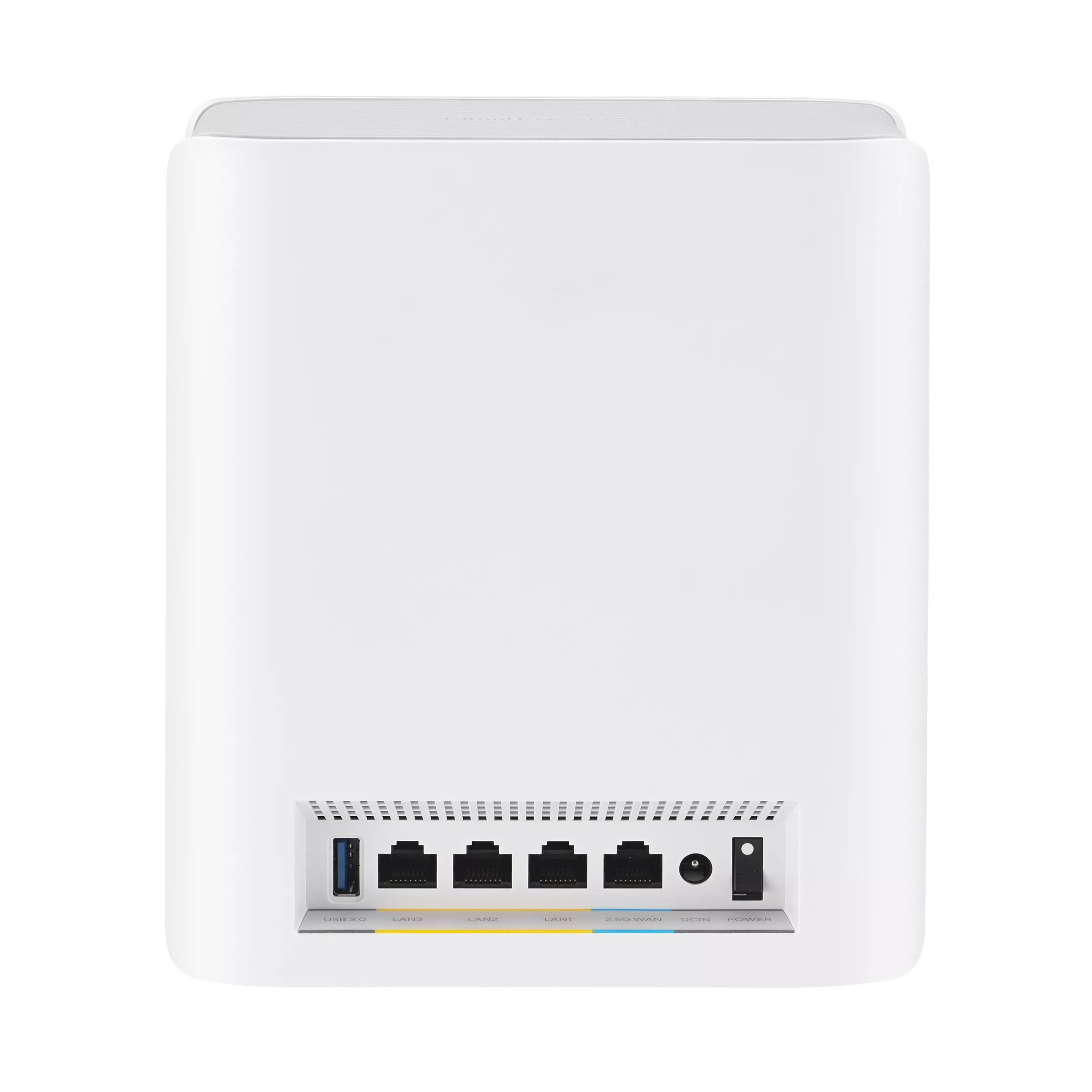 ASUS ZenWiFi BT6 rear showing 2.5G port and Gigabit LAN array
