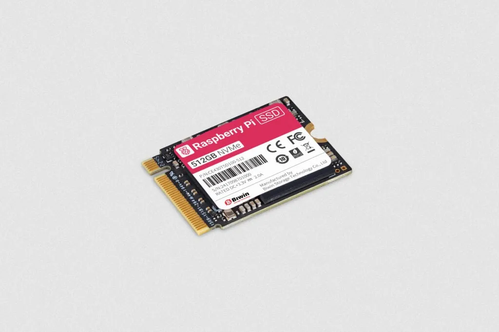 Official Raspberry Pi 512GB NVMe SSD