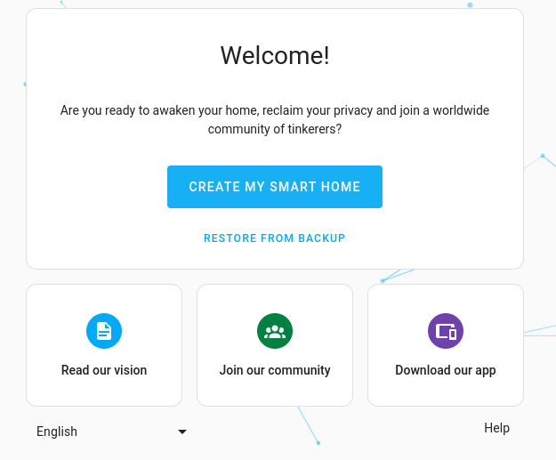Home Assistant Install Step 1