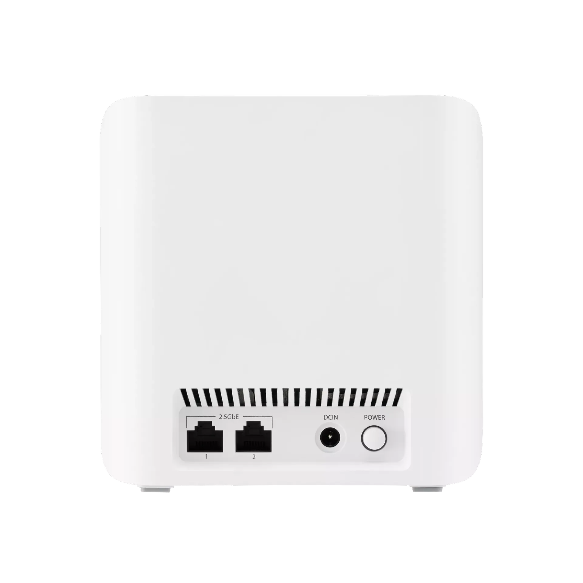 ASUS ZenWiFi BD5 rear view with two 2.5 GbE Ethernet ports