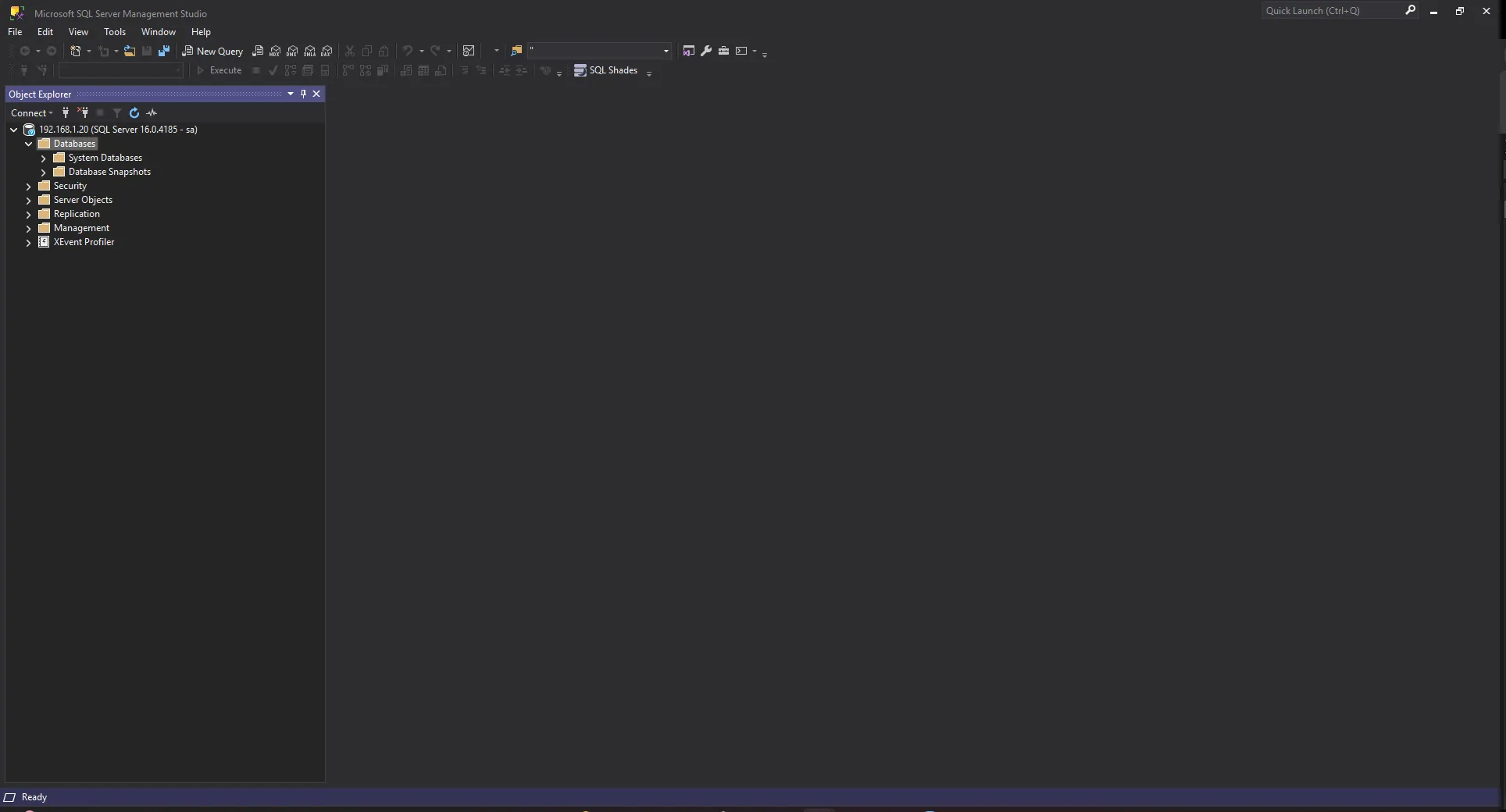 Configure SQL Server - 4 Connected to server