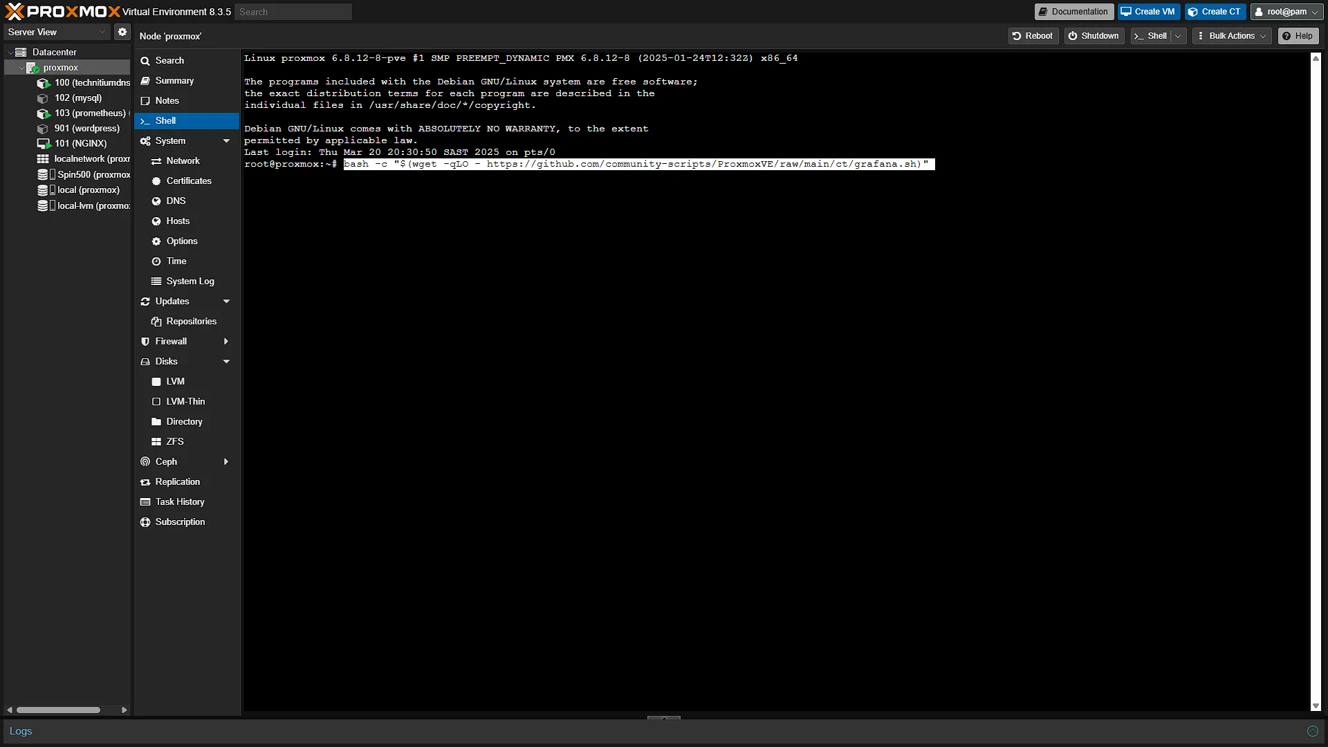 Install Grafana - 2 - Command