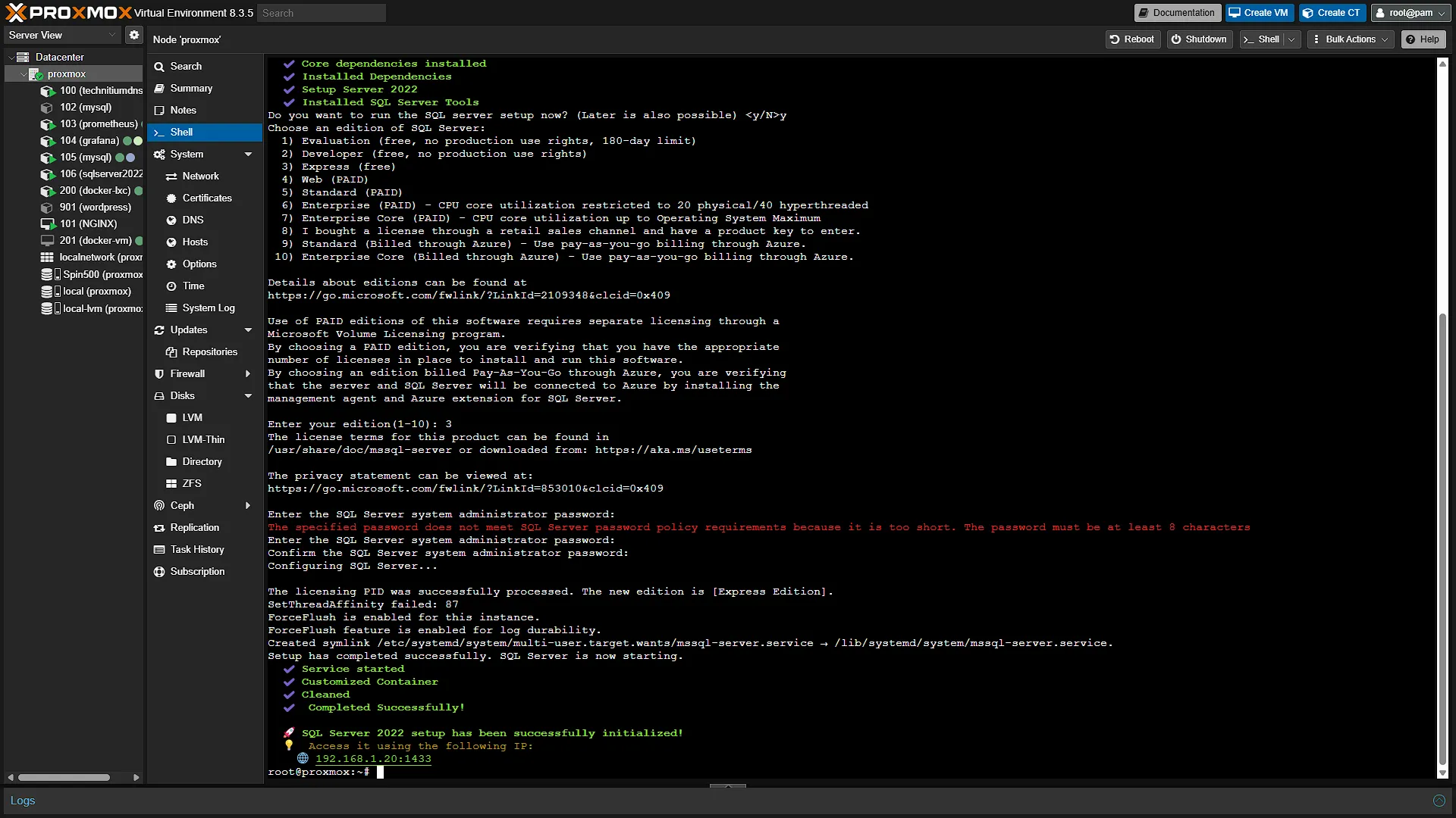 Install SQL Server - 10 - Install Complete