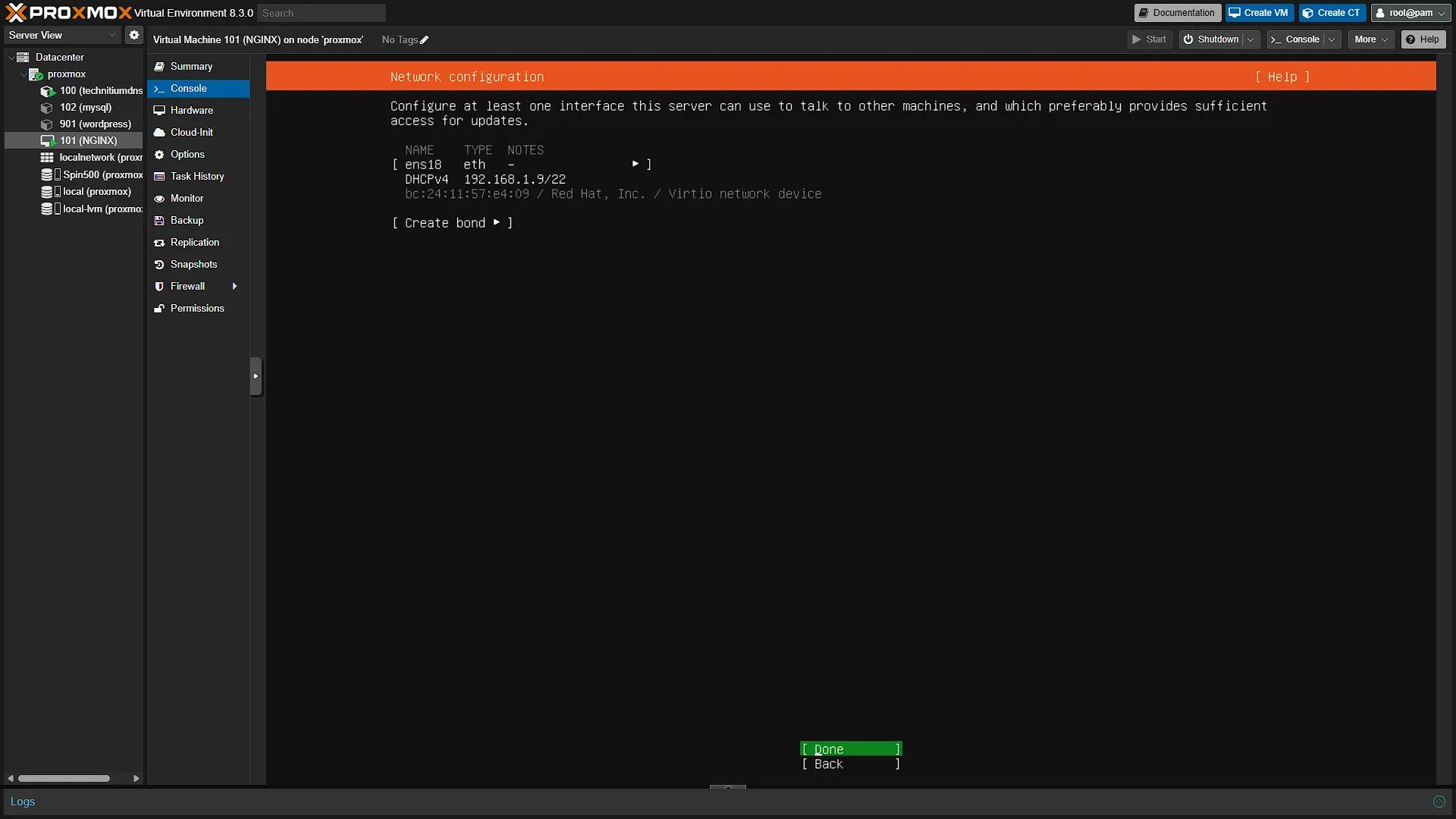 Install Ubuntu 8 - Network