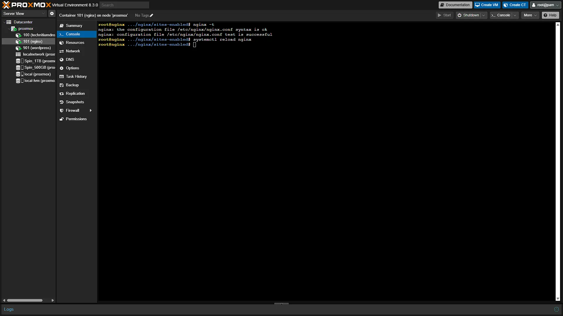 NGINX Config - 4 - Check and reload nginx