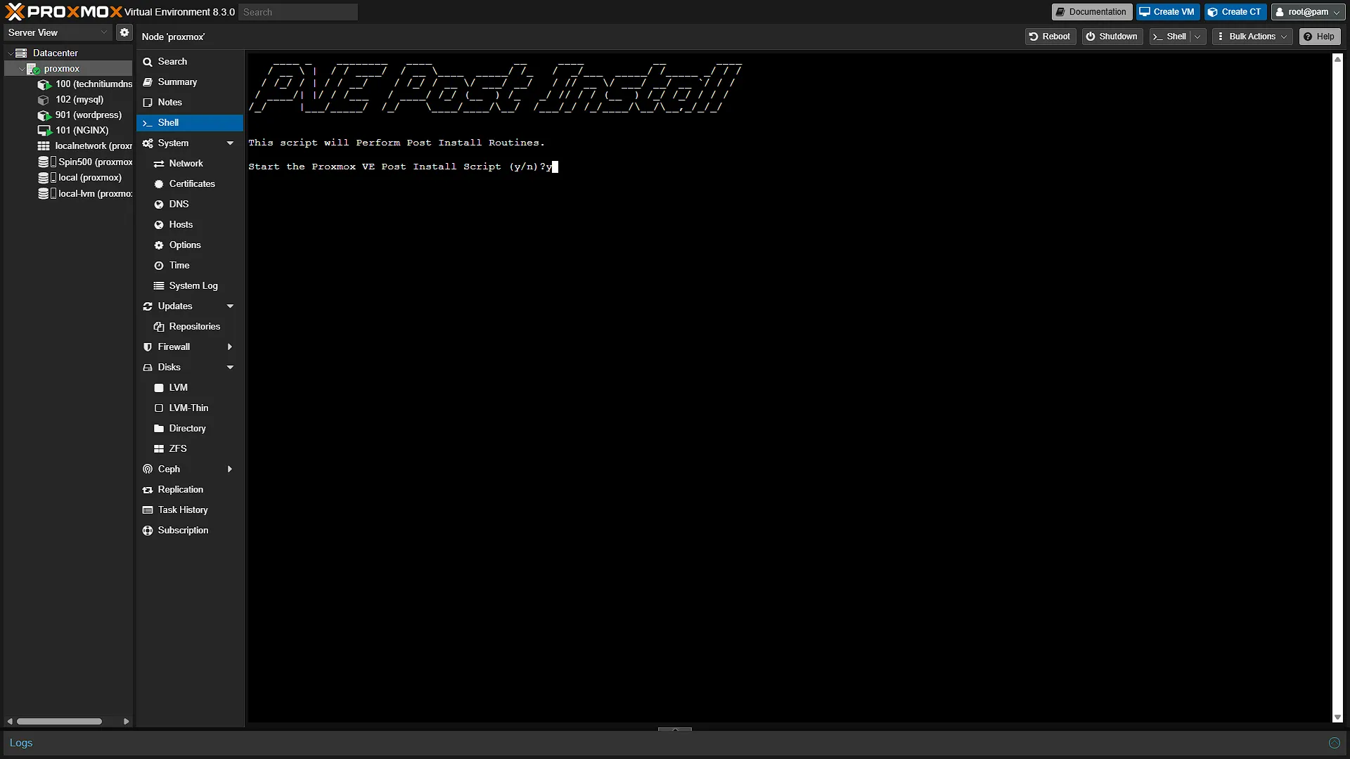 Proxmox PVE Post Install Script 2