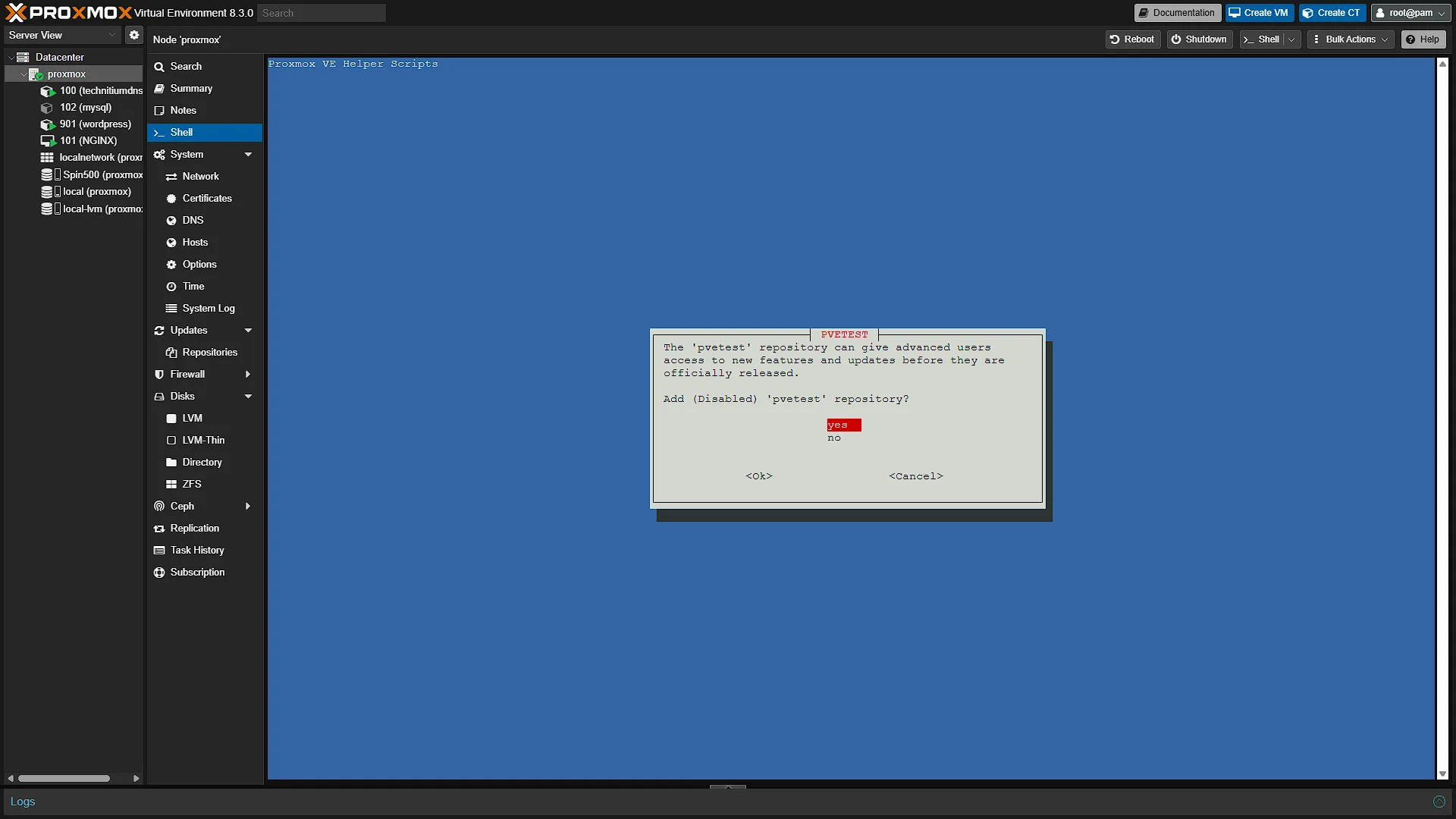 Proxmox PVE Post Install Script 7