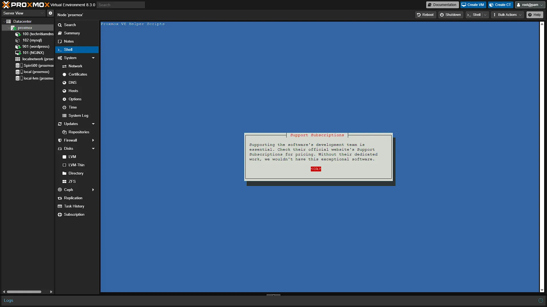 Proxmox PVE Post Install Script 9