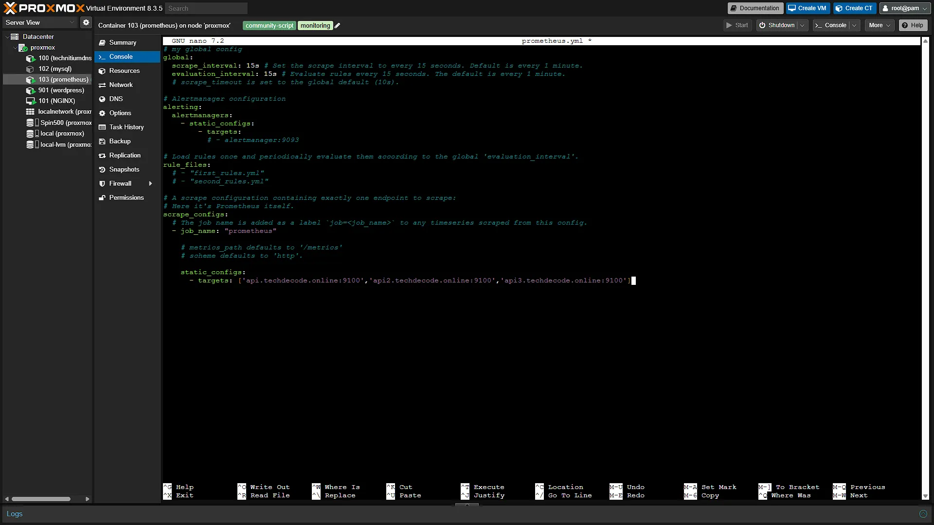 Setup Prometheus - 4 - Add Sources