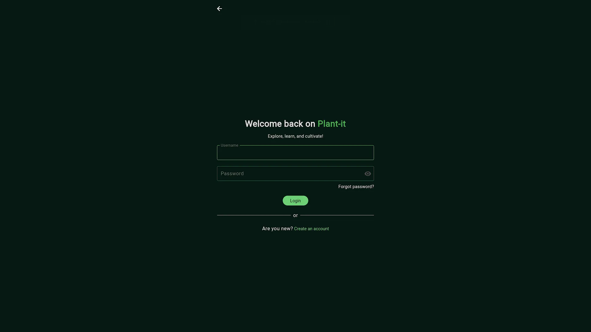 Access Plant-it - 2 - Log In