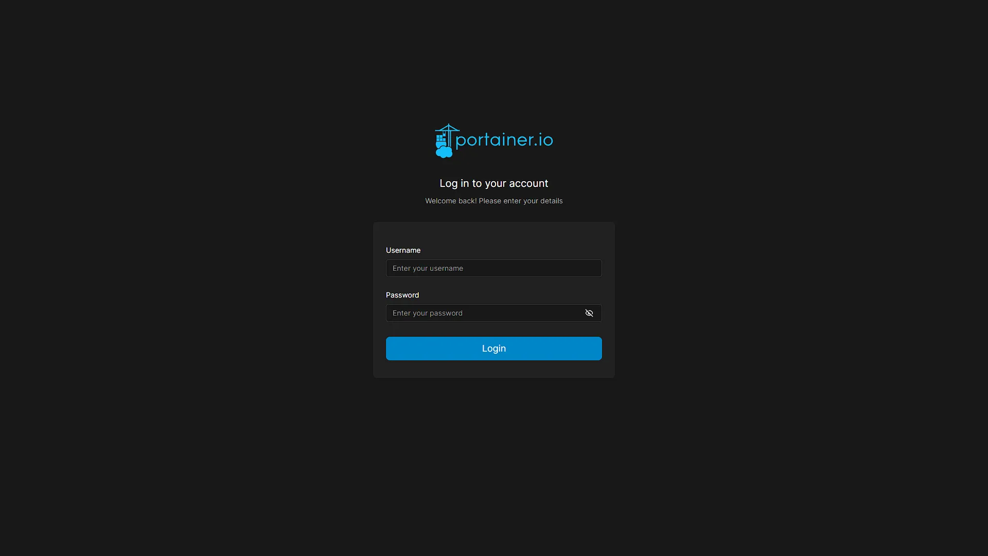 Plant-it Portainer - 1 - Log In