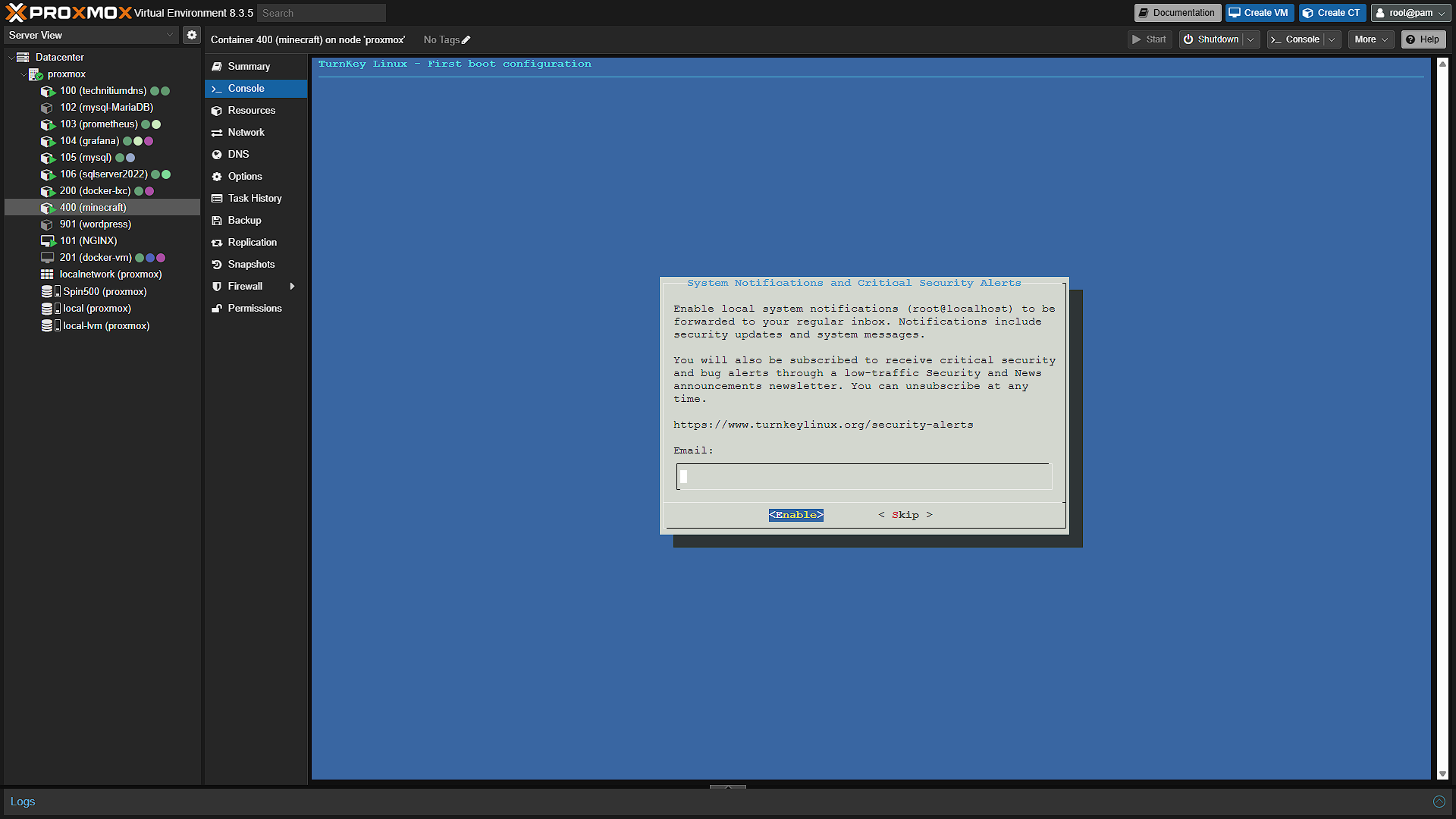 Setup Gameserver - 4 - Notifications