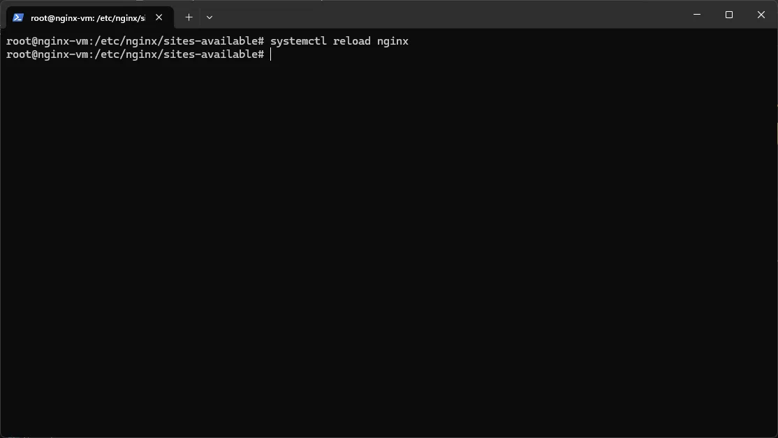 nginx Config - 5 - Reload config