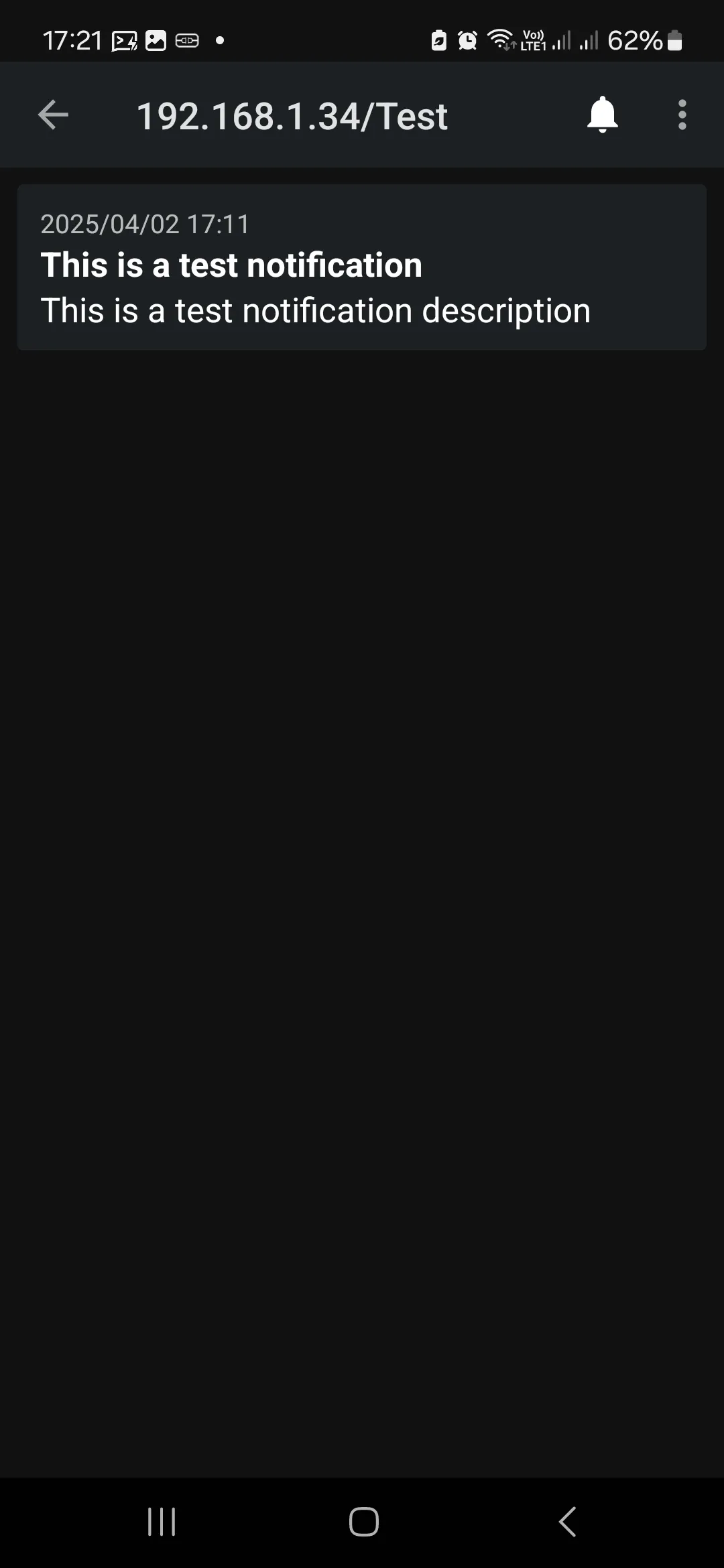 ntfy app - 5 - Messages