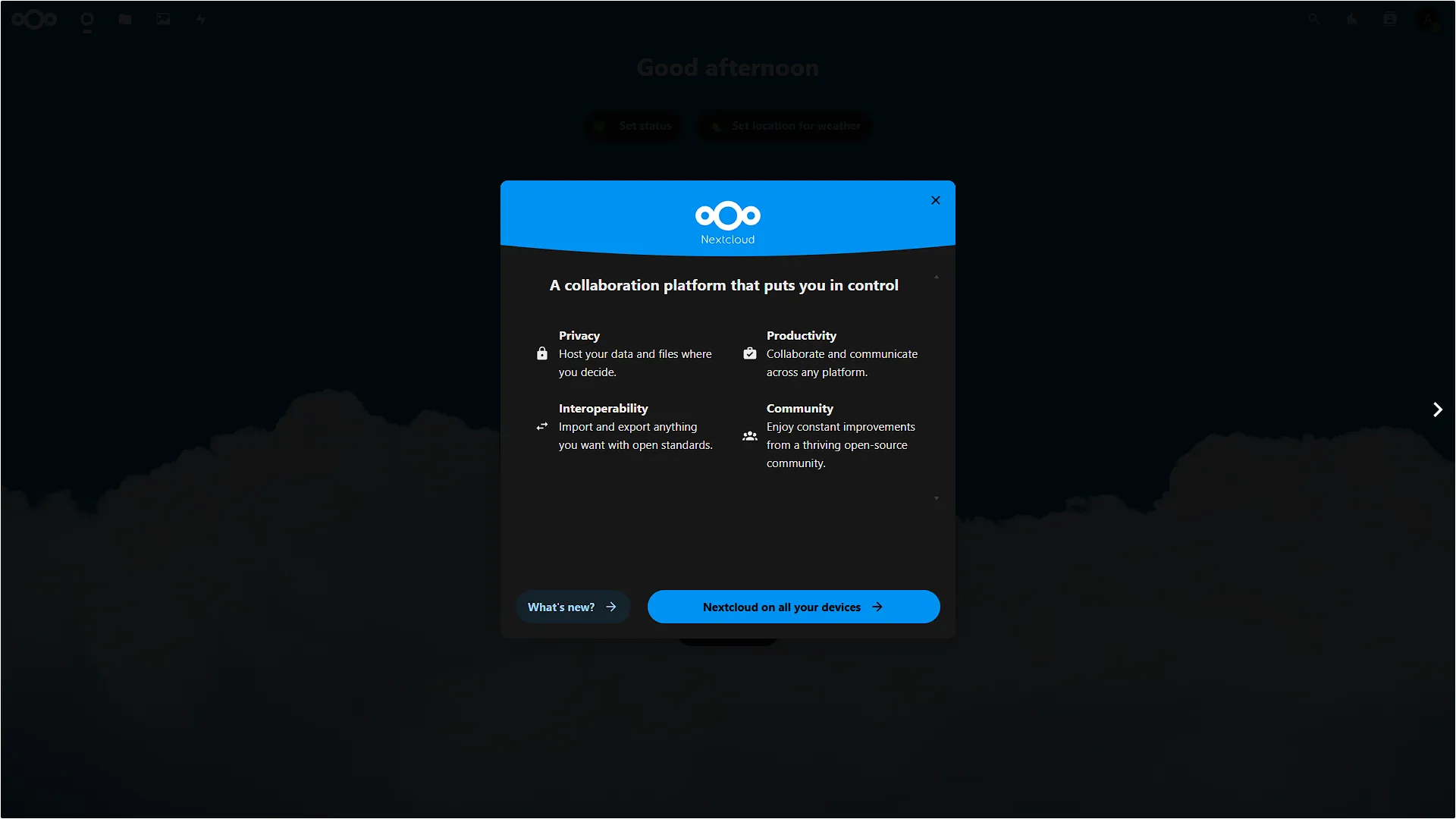 Access Nextcloud - 2 - Whats new