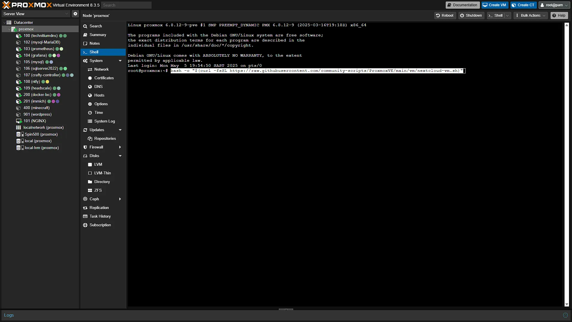 Install Nextcloud - 1 - Command