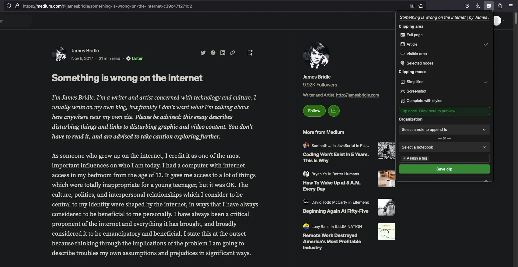 Notesnook Screenshot Web Clipper